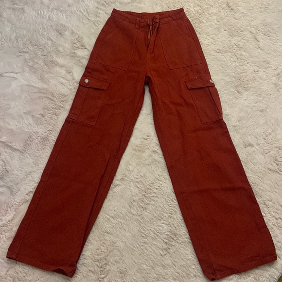 SHEIN Pants - XS Shein Red Cargo Pants